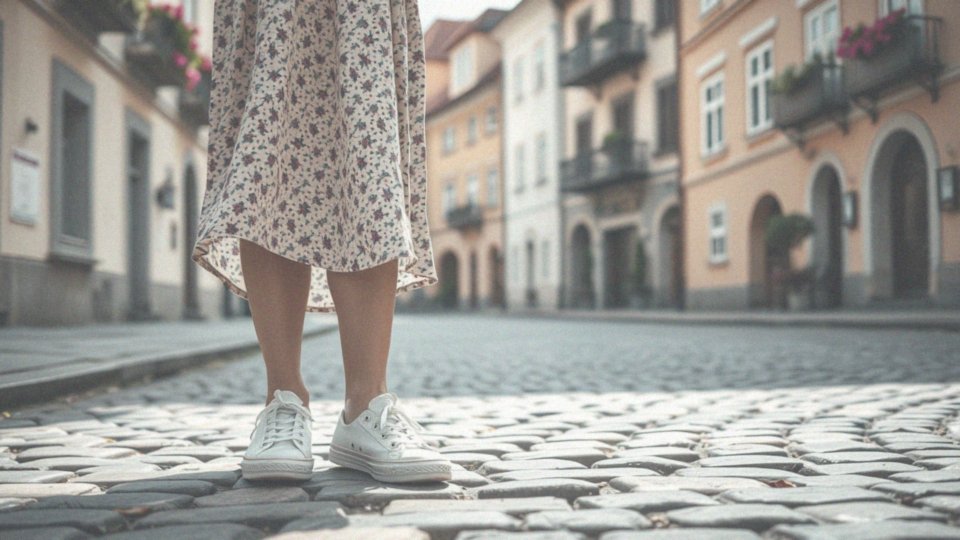 Jak białe trampki do sukienki wpływają na stylizację?
