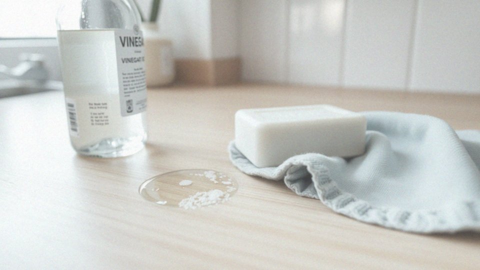 Jak wykorzystać ocet i mydło w procesie usuwania kleju?
