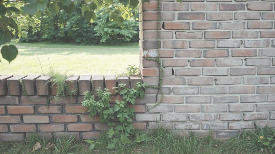 W jaki sposób murek z cegły może stanowić element architektury ogrodowej?